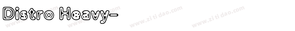 Distro Heavy字体转换